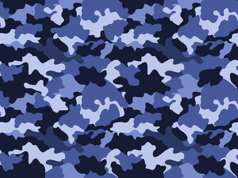 Blue Camouflage Pattern