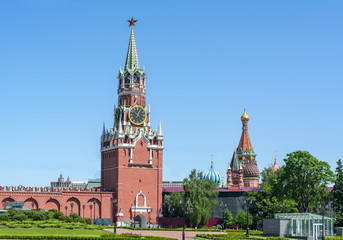 Spasskaya tower of Moscow Kremlin, Russia