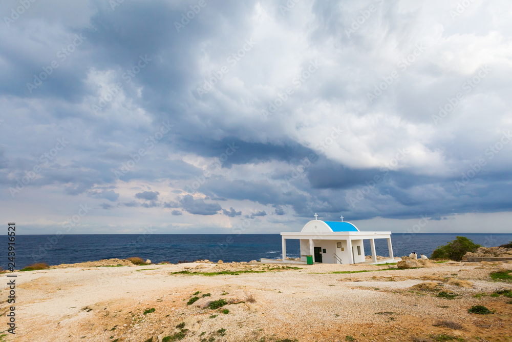 Wall mural cape greco ayioi anargyroi chapel