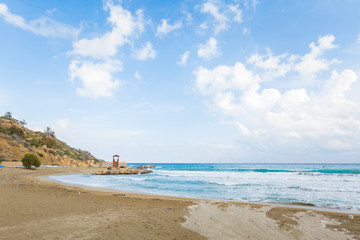 Fototapeta na wymiar Cape Greco Konnos beach Cyprus