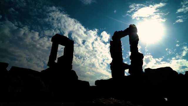the ancient city and clouds