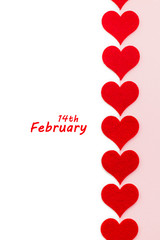 St.Valentine's Day holiday background.