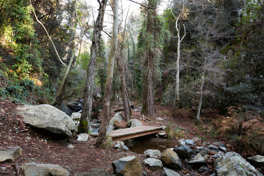 Hiking trail Kaledonia waterfall Cyprus