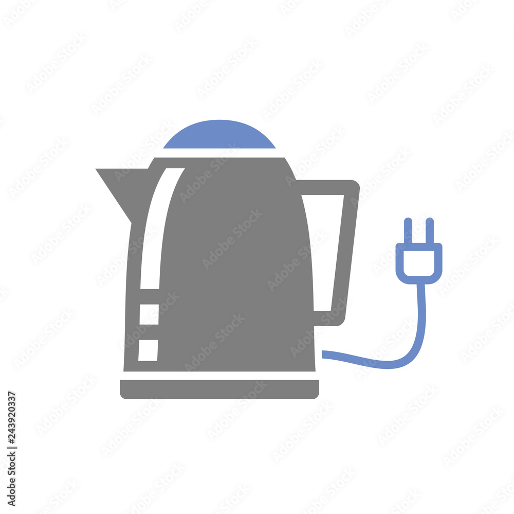 Poster kettle icon on white background for graphic and web design, modern simple vector sign. internet conc