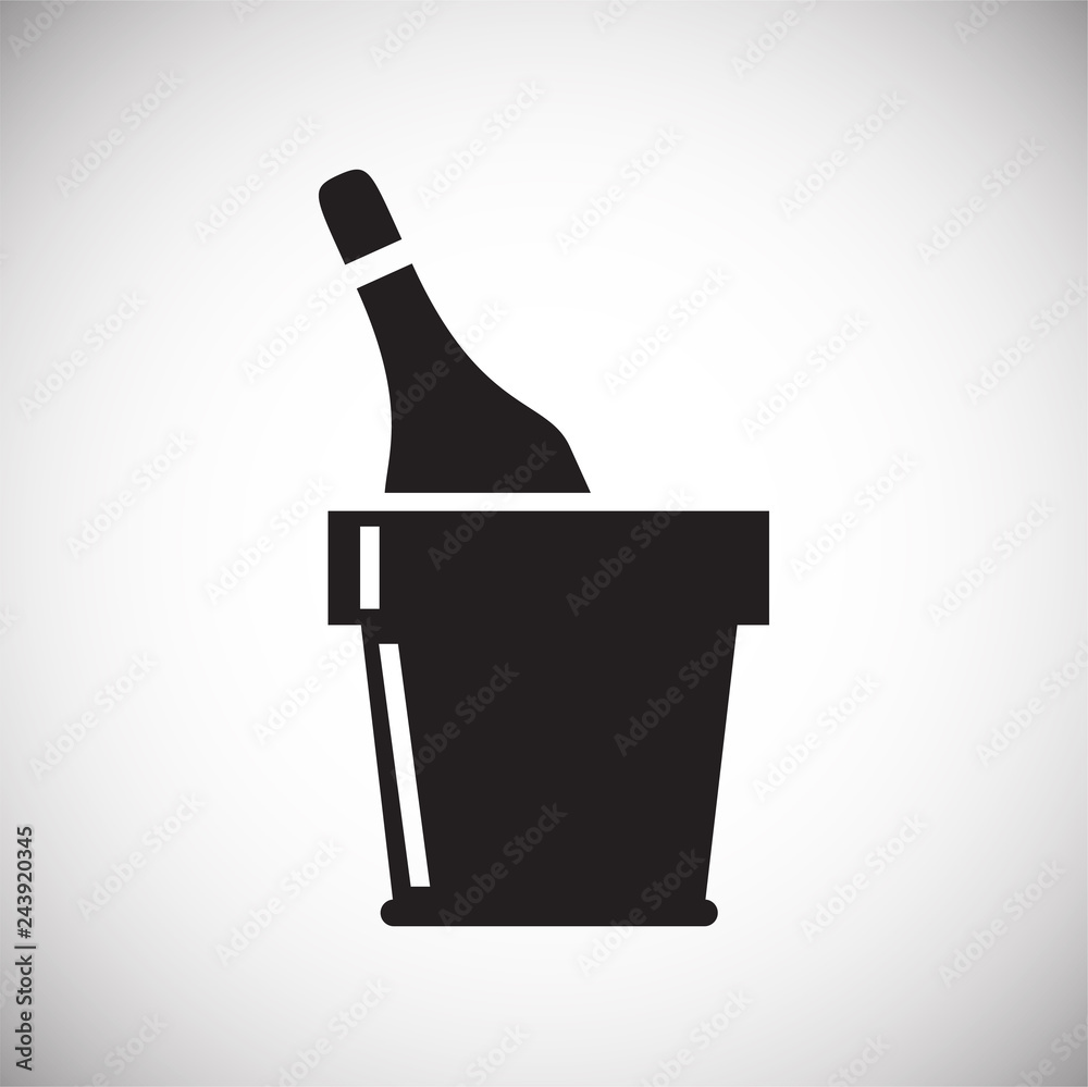 Poster beverage icon on white background for graphic and web design, modern simple vector sign. internet co