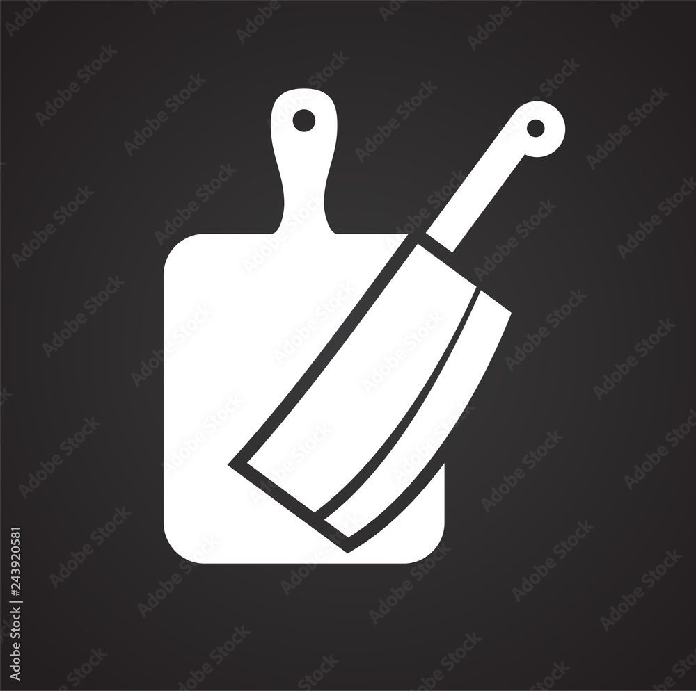 Poster cleaver icon on black background for graphic and web design, modern simple vector sign. internet con