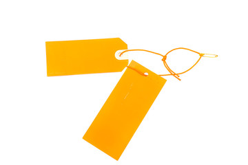 colorful Blank Tag isolated on white background