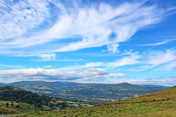Fototapeta na wymiar Sugar Loaf mountain from the Blorenge, Wales