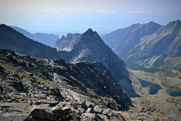 Fototapeta na wymiar Wysoka i Ciężki szczyt, Tatry słowackie,