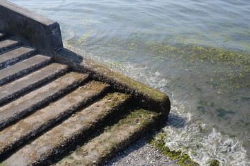 Obraz premium STEPS TO PUGET SOUND, SEATTLE WASHINGTON
