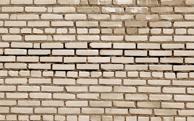 Brick wall surface in brown tone.