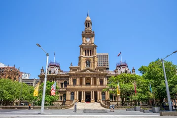 Tuinposter Sydney Sydney Town Hall in sydney central business district