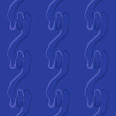 Seamless pattern background with multi-colored wavy lines.
