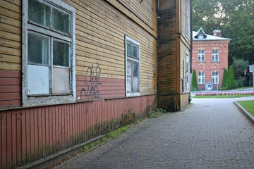 Drewniany budynek, Polska - obrazy, fototapety, plakaty