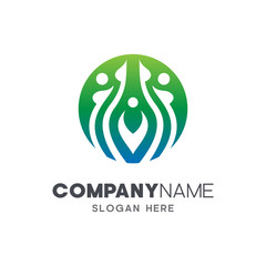 healthy people logo design