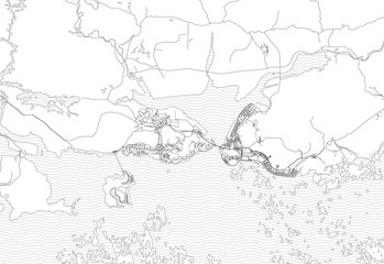 Area map of Ha Long, Vietnam