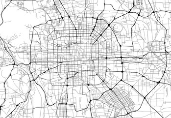 Area map of Beijing, China