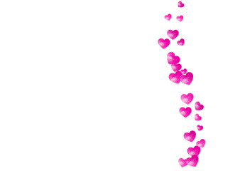 Heart frame for Valentines day with glitter