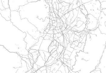 Area map of Chiang Mai, Thailand