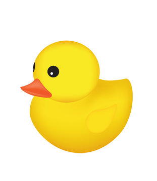 Rubber duck. vector illustration
