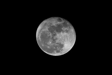 Vollmond Mond Nahaufnahme mit Kratern