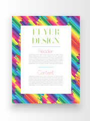 Colorful template/poster design, vector
