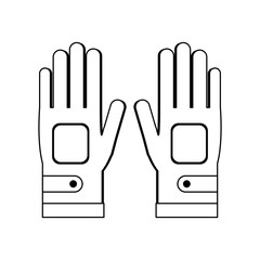 Golf gloves for players black and white