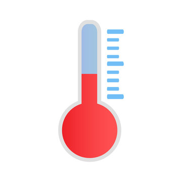 Wonderful design of the thermometer on a light background