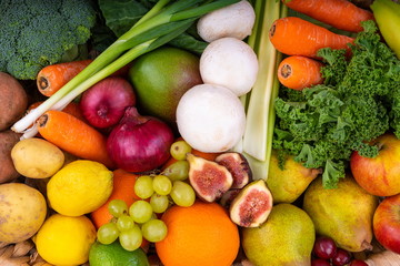 Fototapeta na wymiar Fresh Fruit and Vegetables.