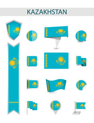 Kazakhstan Flat Flag Collection