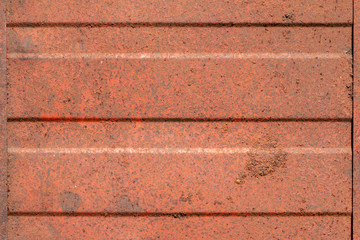 red profiled iron rusty texture
