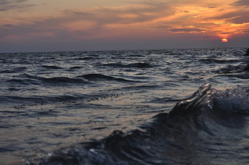 Obraz premium sunset over the sea