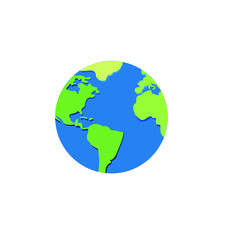 Mock up. Earth as a symbol of peace and universe.