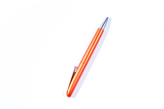 Fancy Orrange Pen with button mecanism