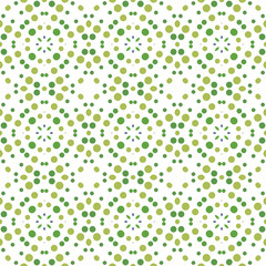 Seamless abstract pattern background with a variety of colored circles.