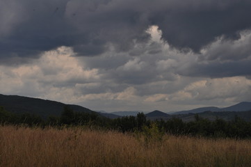 Fototapeta premium sunset in the mountains