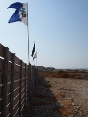 The border of Israel and Jordan. Jordan River