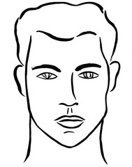 Male face