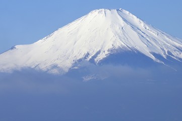 Fototapeta na wymiar 冬晴れの富士山