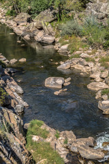 Naklejka na ściany i meble View of river Paiva, with vegetation around