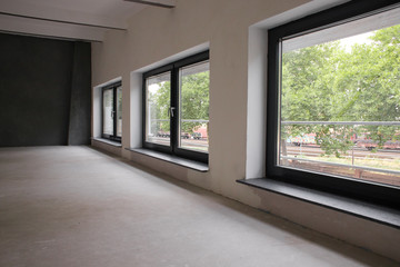 empty room with window