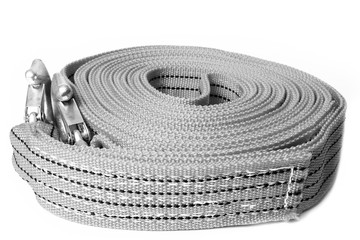 Naklejka premium rope tow rope for cars on a white background