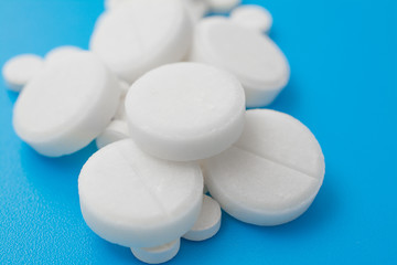 pharmacetic concept: pills top view