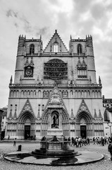 Cathédrale Saint-Jean-Baptiste, Lyon, France.