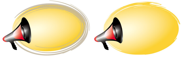 MÉGAPHONE BULLE JAUNE