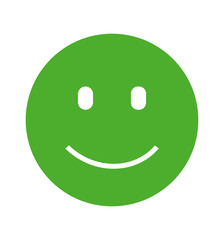 Happy face symbol icon for web site and mobile app vector illustration 