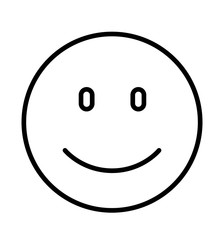 Face smiley icon vector illustration flat design style