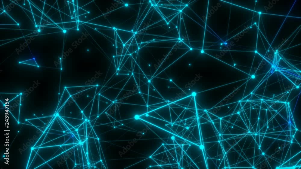 Poster rhythmic web.science, technology and engineering motion background. abstract plexus composition. 3d 