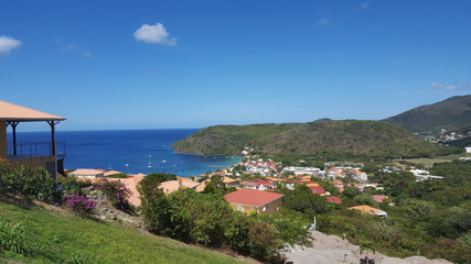 Martinique, l'anse d'Arlet vue du Morne Larcher