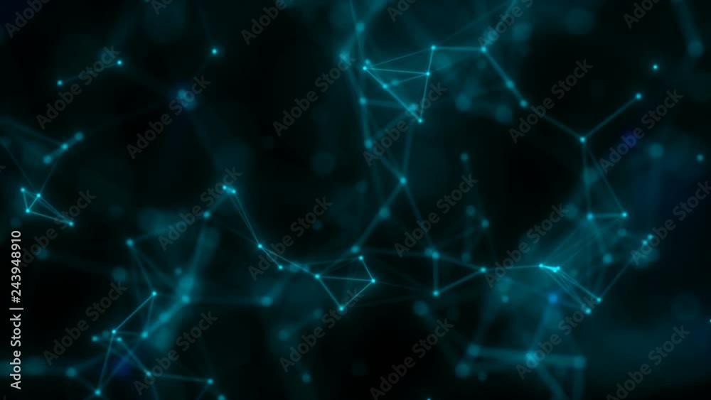 Poster rhythmic space web.science, technology and engineering motion background. abstract plexus compositio